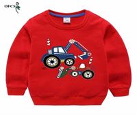Kinder039s Pullover Jungen Cartoon gedruckt Pullover T Shirt Girls Casual Long Sleeve Baumwolltife Kinder Sport Strickwege Tuch