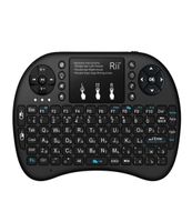RII i8 Mini -teclado sem fio russo Bateria de lítio Backlight Air Mouse Controle remoto Touchpad Handhe TV Box Laptopld 210610
