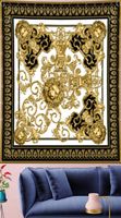 Tapestries Gold Macrame Classical Bohemia Yellow Animal Tape...