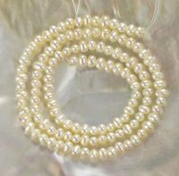 Perlas de agua dulce de 159 pulgadas 40 mm crema brillante de papa blanca china