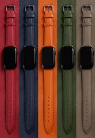 Tiras inteligentes tira de couro genuíno para banda de relógio 45mm 44mm 41mm 40mm S7 S6 Acessórios de smartwatch de moda para iwatch 7 6 5 4 3 SE