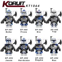 KT1064 Minifigs spaziali mini figure giocattolo clone echo fies kix tup jesse hardcase dogma rex building builds297s