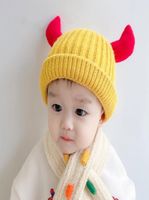 Шляпы шляпы малыш дети 039s шерстяная шляпа защита ушей головной уход Симпатичный желтый голов