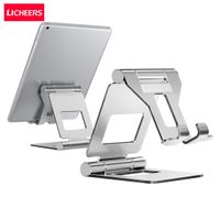 Licheers Tablet Stand Регулируемый складной держатель для iPad 79 97 Металлический телефон Kickstend Mini Air 220401