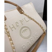 حقائب اليد الكلاسيكية للسيدات المسائية CH Canvas Canvas Handbag Fashion Beach Hand Bag Propack Predam