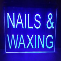 Nails Baxing Bar Beer Pub Club 3D Signs LED Neon Sign Decor Crafts268s