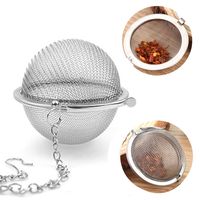 Stainless Steel Tea Strainers Pot Infuser Sphere Mesh Teas S...
