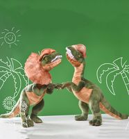 Jurassic Park Dilophosaurus Dinosaur Plush Toy Toy Double Crested Lizard Figura de brinquedo recheado Crianças Cool Presente para crianças Drop 2202171032578