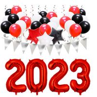2023 New Year Balloons Set Red Christmas Air Globos Xmas Bab...