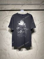 xinxinbuy Men designer Tee t shirt Paris concert print flowe...