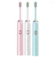 Vibración Cepillo de dientes eléctrico impermeable Temporizador inteligente Cabeza de reemplazo de pincel de dientes automático