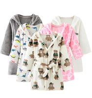 Garçons et filles pyjamas de flanelle robe automne d'hiver pour enfants