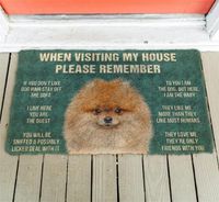 3D Please Remember Pomeranian Dogs House Rules Doormat Non S...