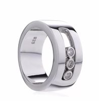 100 925 Prata esterlina Tr￪s anel de zirc￣o Luz de luxo Mesika High J￳ias Ladies Whole2896960