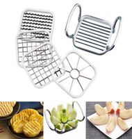 5 po de cuisine gadgets de cuisine en acier inoxydable coup￩ur de pommier outils de fruits de l￩gumes tranchers accessoires de cuisine coupe coup￩s coupeur 210406