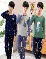 Adolescentes pijamas de manga comprida pm pijamas para crianças vestidos desenho animado garoto de sono pijamas fofas para meninas 10 12 14 16 anos