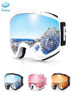 Findway Snowboard Uv400 Protezione Ski Goggles OTG Design graffio Resistente Antifog Antive Snow motose per uomini 2201046636761