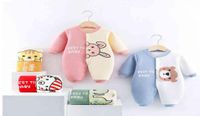 Autumn and winter thickened baby warm onepiece clothes for b...