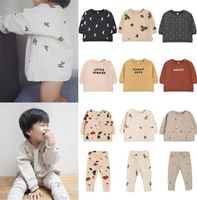 Barntröjor Autumn Winter Brand Design Boys Girls Fashion Print Sweatshirts Baby Child Cotton Söta kläder Kläder 220209