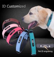 Personalized Dog Collars adjustable Soft Leather Custom Dog ...