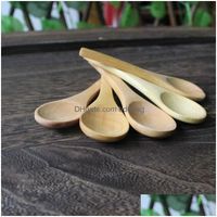 Cucharas patrón cuchara para bebés cucharas pequeñas sopa de madera cucharada encantadora herramientas de cocina para el hogar 10 cm cenando 0 7ad d2 entrega de caída ho dhwbm