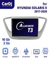 Player Cardj T3 Head Unit Radio für Solaris II 20212021 Android 71 2 DIN GPS Multimedia Car DVD