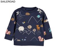 Saileroad Boy Jumpers Herbsthemden von Baby Sport Shirt 27 Jahre Sweartershirt Baumwollkleidung für Kinder 211110