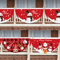 Christmas Decorations Outdoor Fan shaped Flag Banner Decor f...