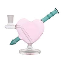Filtro cardiaco di Cupid's Cupid Bong 2022 Tipo di moda piattaforma olio di lavoro con tubi d'acqua in vetro