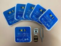 MKSD Ultra Blue Blue Clear Cip Oplow Sim Card идеально подходит для всех носителей для iOS 16.x IP14 13 12 11 5S SE2 6 6G 7G 8 XS XS XR MAX USIM VSIM GEVEY PRO GV