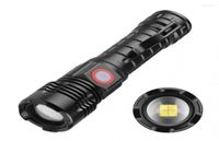 Illuminazione LED super potente 5 modalità XHP50 Torcia tattica USB Lampada impermeabile ricaricabile Ultra luminosa Luce da campeggio Lanterna