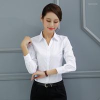 Женские блузки женские рубашка с длинным рукавом женские рубашки плюс размер 4xl Блузя хлопок белый ol ol blusas camisa mujer