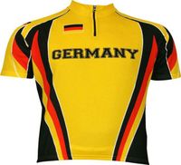 Vestes de course Allemagne Deutschland Wielren Kleding Heren Cycling Jerseys Summer Short Sleeve National Tops Ropa Ciclismo Vêtements 2