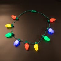 Parti Dekorasyon Led Işık Up Çocuklar ve Yetişkinler İçin Noel Ampul Kolye Dize Işık Kolyeleri Xmas Süslemeleri HH9-2414