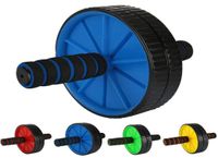 Equipamento de gin￡stica de roda abdominal de rodas abdominais dupla para casa sem ru￭do Aparelho de aptid￣o gin￡sio de fitness Equipamento T200520