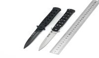 Survival pocket knife hunting steel edc camping blade outdoo...