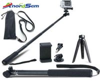 Accessori ANORDSEM Ammobile Selfie Stick Monopode Monte Tripode per GoPro Hero 9 8 7 6 5 SJ DJI Azione fotocamere per Xiaomiyi 4K W