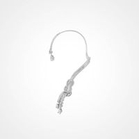 Designer Silver Ear Cuff -version av Temperament Fashion Water Drop Tassel Earring