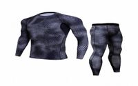 MEN039S Roupa térmica roupas de roupa de roupa de inverno Compressão Tights Fitness Tshirt Quick Dry Tracksuit J0B39541722