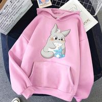 Erkek Hoodies Anime Totoro Kawaii Manga Sweatshirt Uzun Kollu Erkek Kadın Moda Polar Spotrwear Y2K Kore Street Giyim Hoodie