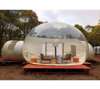 Çadırlar ve Barınaklar Hızlı Çift Odalar 4m 5m Dia El için Kabarcık Evi Tuvalet Şeffaf Kubbe Ağacı Iglo