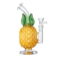7,8 pollici di pipa ananas giallani di vetro bongs tamponi inebrianti tubi fumatori fumogeni con giuntura da 14 mm