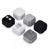 Jewelry Boxes Octagon Double Ring Box Holder Jewelry Organiz...