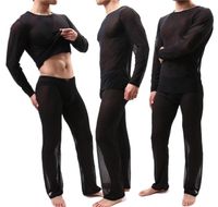 Men039s ropa interior térmica hombres long Johns ultraathin tops y pantalones establecidos de calidad superior de calidad suave civil suelta k0sq4509813