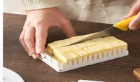 أدوات الجبن الشفافة زبدة قطع الحاوية صندوق تخزين مع زبدة الغطاء جبن الاضطراب انقسام المطبخ المحمولة المحمولة