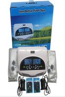 2020 Neue Dual Detox Foot Massagers Maschinen Ionenreinigungsmaschinen Entgiftung Fuß Spa Zwei LCD -Bildschirm mit Massage Akupunkturpolster Slic Slic