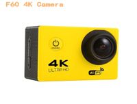 4K Action Camera F60 Allwinner 4K30FPS 1080P Sport WiFi 20Quot 170D Kask Kamarı Sualtı Git Su Geçirmezlik8780075