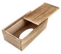 Caixas de lenços de papel guardanapos 1pc de caixa caseira simples madeira durável de madeira