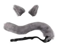 Hair Accessories 3 Pcs Wolf Tail And Clip Ears Kit Fancy Par...