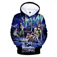 Hoodies pour hommes Fashion Fairy Tail Kids 3d Anime Mens Sweatshirt Vêtements HARAJUKU Boy / Girls Hip Hop Y2K Vêtements d'automne Oversiz